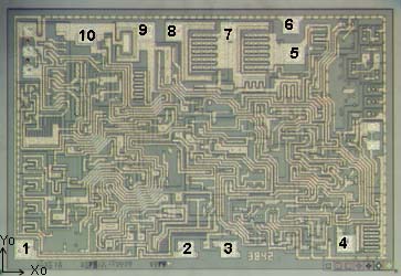 UC3842A DIE LAYOUT - MECHANICAL SPECIFICATIONS
